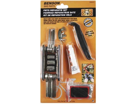 KIT COM FERRAMENTAS MULTI-USO  PARA REPARAÇÃO DE BICICLETAS