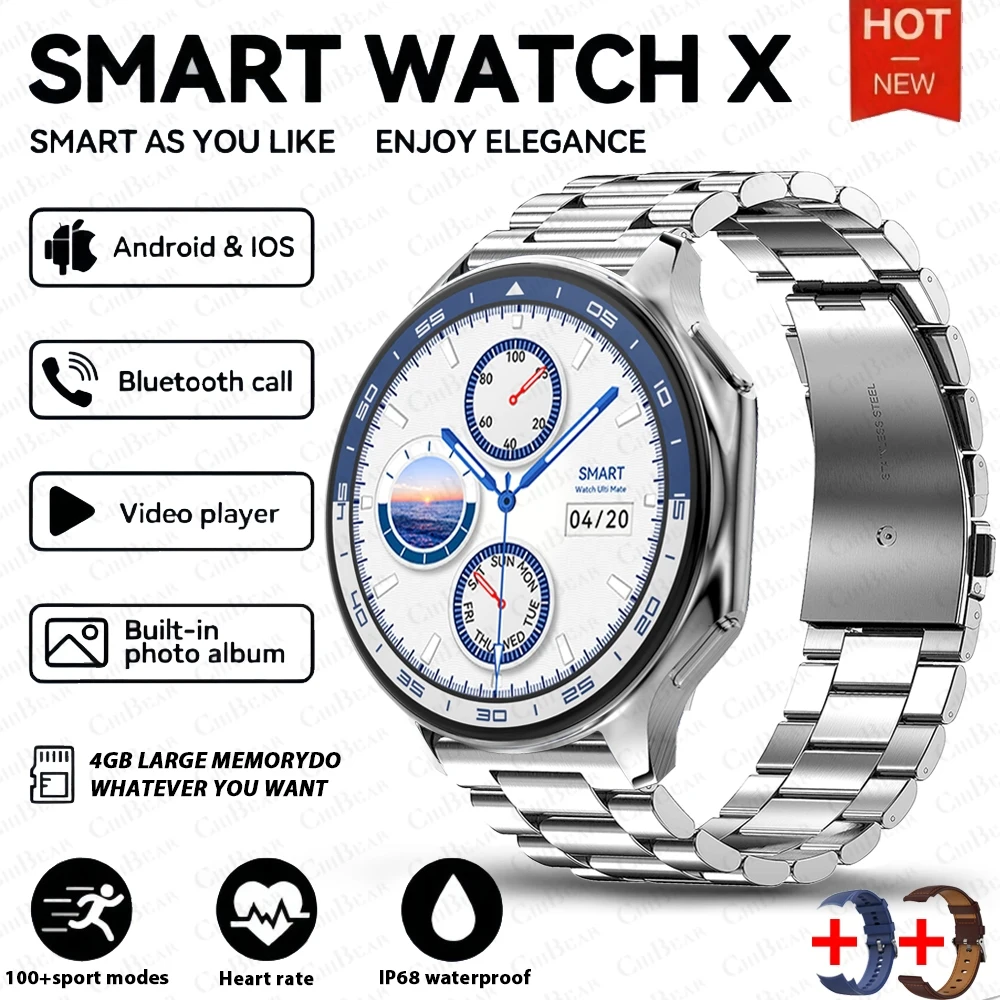 Smartwatch (aço Prateado), 4 Gb De Ram, Efeito Visual 3d Surround