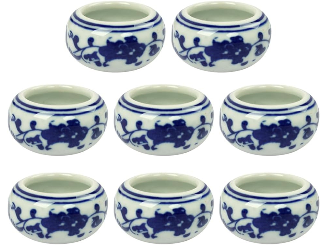 Conjunto de 8 Tinteiros de Cerâmica Leves e Duráveis para Caligrafia e Pintura CHABERLU