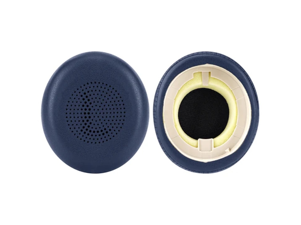 Almofadas Zruxe Para Auscultadores Jabra Evolve2 65 (2 Unidades, Pele Ecológica, Azul Escuro)