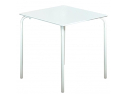 Mesa acero 70x70cm compac blanca 4270
