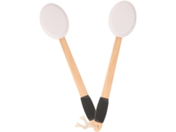 Lurelia Kit De 2 Escovas De Silicone Para Banho De Cuidado Corporal, Cabo Longo, Antiderrapante E Uso Seco E Molhado, Uso Diário