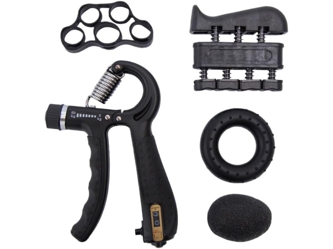 Kit De Treinamento Força Preensão Manual Com Bola Para Exercícios Dedos E Ombros 104cor Laranjanormalgripkit