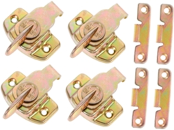Conjunto De 4 Fivelas Ferro Douradas Para Portas Armários E Mesas