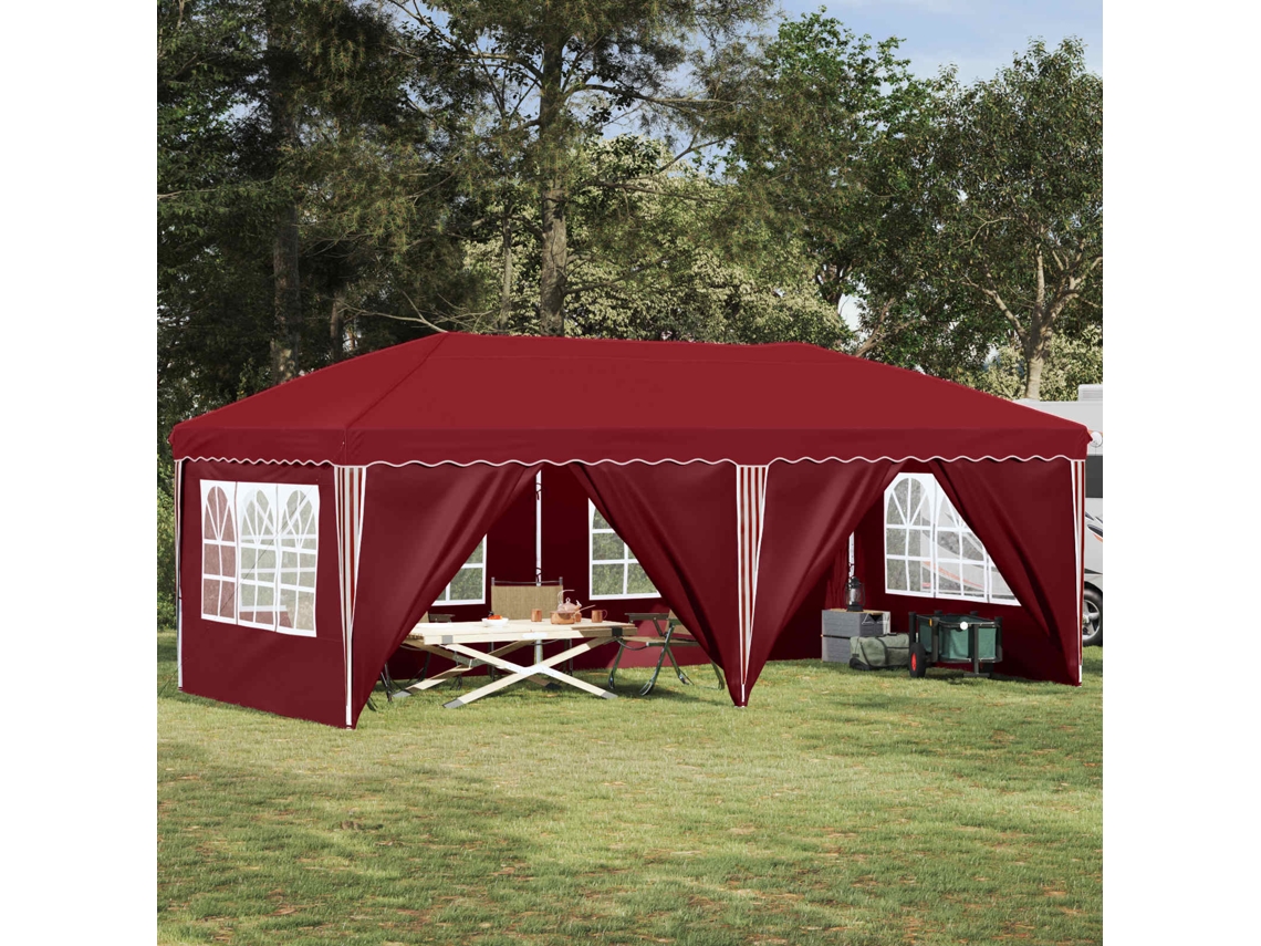Vidaxl Tenda De Festa Pop-up 575 X 288 X 245 Cm Borgonha