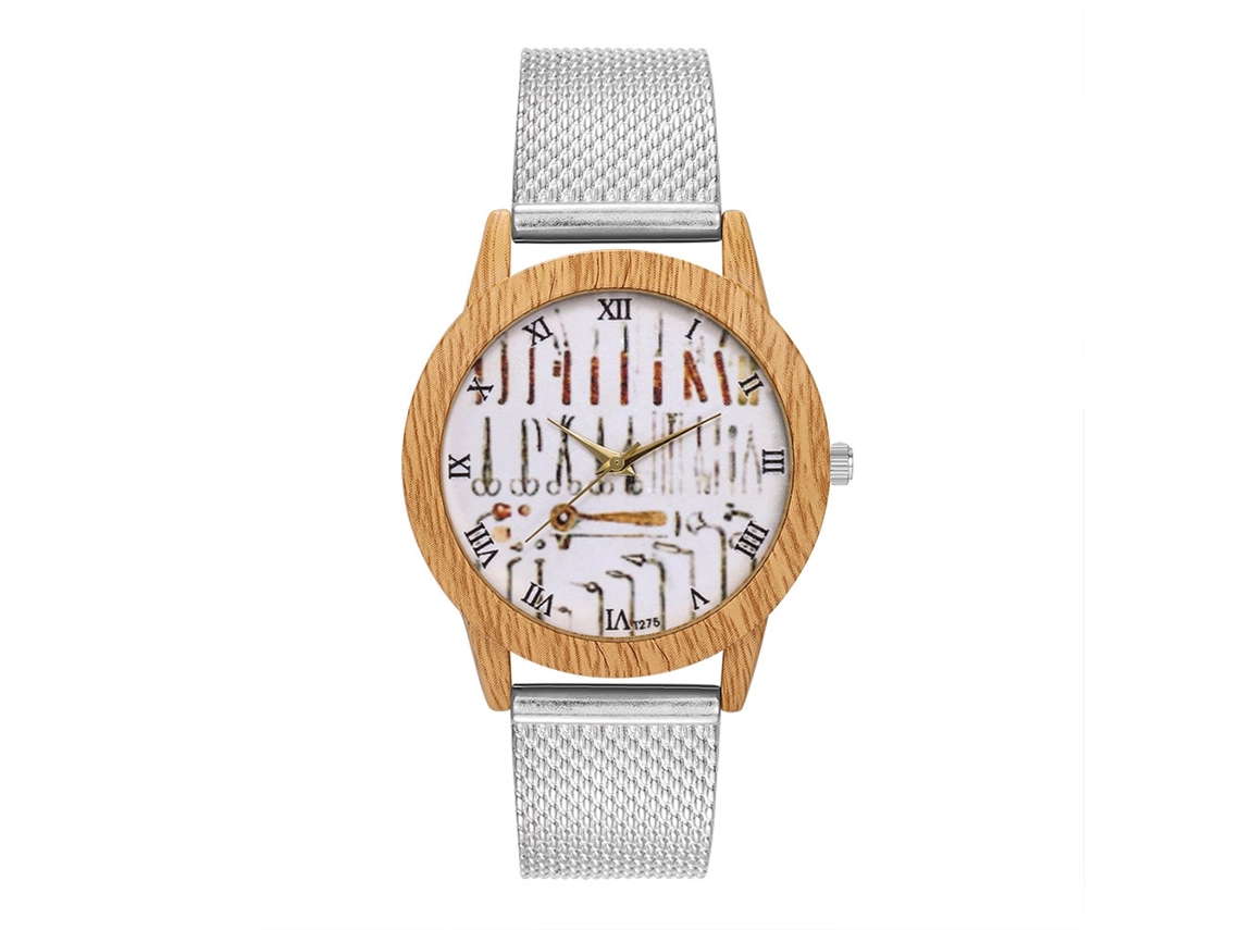 Relojes De Moda Unisex Para Homem E Mulher Relógio De Pulseira De Quartzo Prata