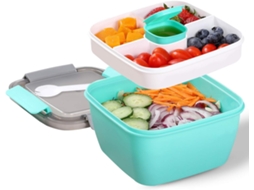 Recipiente para Salada de 1,1L com Compartimentos AQUAFORGE