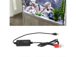 Mini Aquecedor para Aquário, Alimentado por Usb, 10w, Ajustável, Haste Submersível com Termostato e Visor Led, Plugue Americano 100 240v GOKOCO