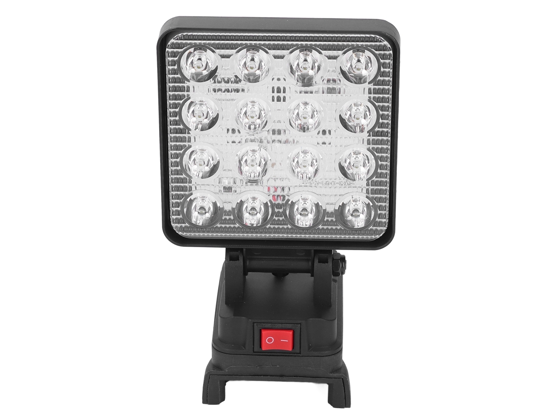 Lanterna Led Sem Fio Portátil 4in 16 Lâmpadas 18v Super Brilhante Para Bateria De Íon De Lítio
