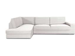 Capa de Chaise Longue de Canto Esquerda EYSA Premium Jaz Tecido Multielástico (500 x 110 x 120 cm - Poliéster e Algodão - Crudo)