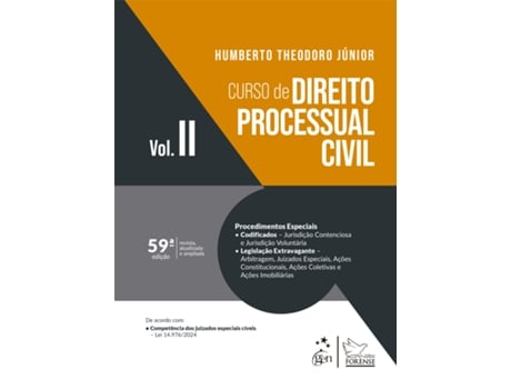 Livro Curso De Direito Processual Civil Vol.2 - 59a Edição 2025 De Humberto Theodoro Júnior (português Do Brasil)