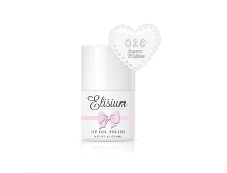Gel De Polimento Uv Elisium, Esmalte Híbrido 020 Branco Neve, 8ml