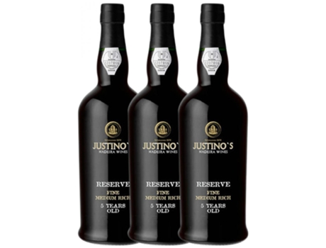 Generoso JUSTINO'S MADEIRA Justino's Madeira Rich Medium Negramoll Madeira 5 Anos 0.75 L (3 unidades)