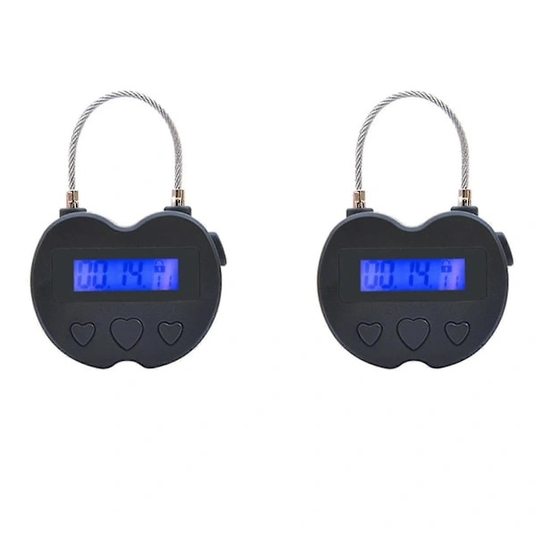 Cadeado Inteligente com Temporizador, Visor Lcd, Recarregável Via Usb, Temporário, Reset, Eletrônicos, 1 Unidade AQUAFORGE