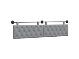 Conjunto 1 Cabeceira Suspensa Vidaxl Cinzento-claro Tecido (210 X 55 X 7 Cm)