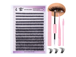 Kit De Extensões De Cílios Individuais Para Maquiagem De Olhos Diy Com Aspecto Natural