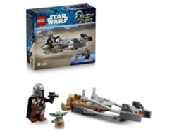 Lego Star Wars 75436 A Speeder Bike Do Mandaloriano E Grogu - Brinquedo 6 Anos - Ideia De Presente
