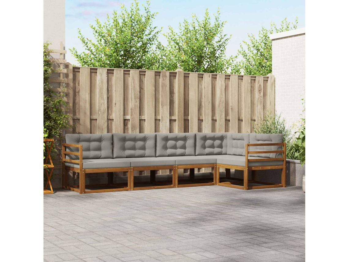 Vidaxl Conjunto De Sofás Para Exterior 5 Unid.