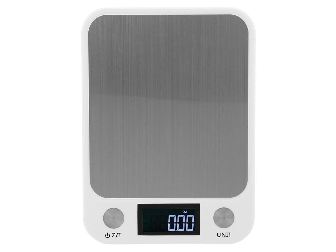 Balança de Cozinha Digital Portátil, 10 kg/1 g, aço inox, AQUAFORGE