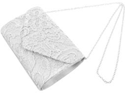 Bolsa De Mão Feminina Elegante Em Renda Branca Para Eventos Noturnos, Ideal Para Casamentos E Festas.