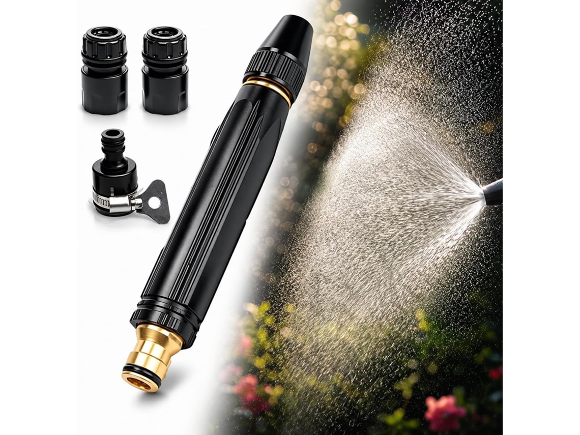 Conjunto De 4 Bicos Metal Para Mangueira, Bico Mangueira Jardim Com 3