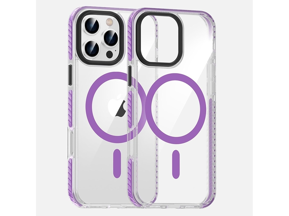 Zsanfs Capa Para Iphone 16 Pro, Compatível Com Magsafe, Cor Roxo