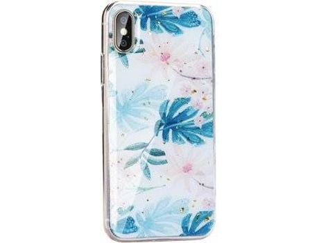 Capa Huawei Mate 20 Lite FORCELL Floral Azul