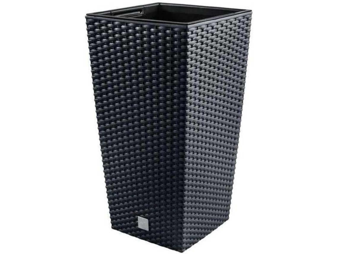 Vaso PROSPERPLAST Rato Square (Cinzento - 17x17x32.4 cm)