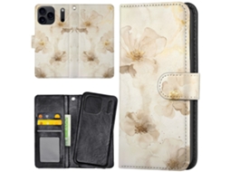 Capa Carteira Para Iphone 17 Pro Com Estampa De Flores