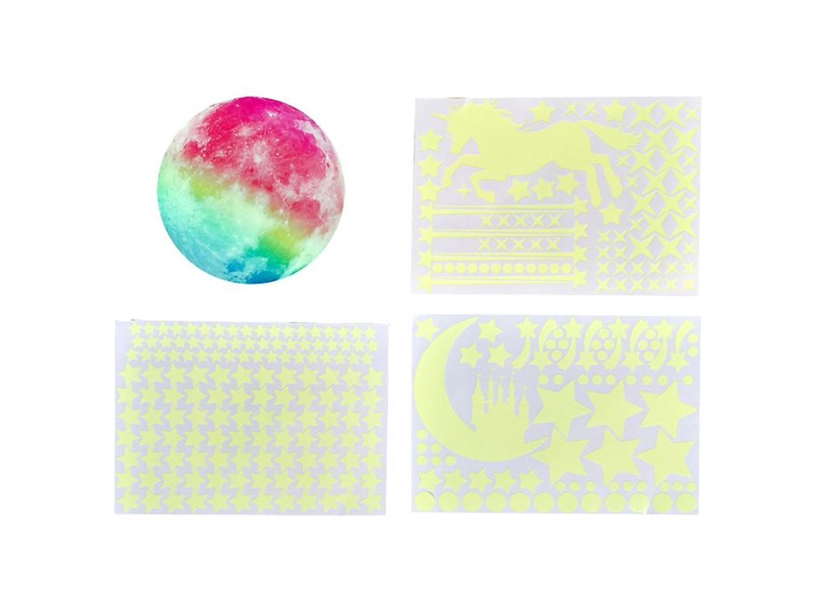Conjunto de Adesivos de Bola de Arco-Íris ALLINLESS