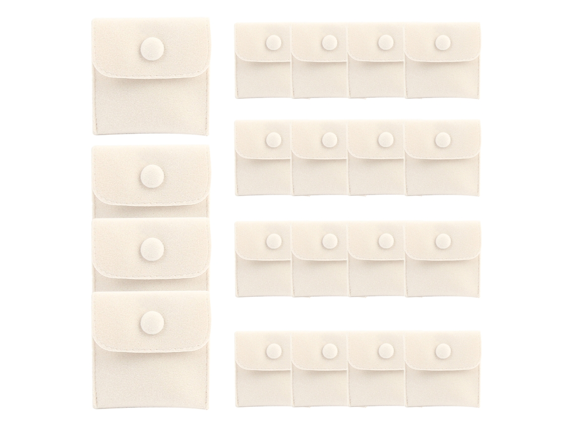 Laxiscreed Sacos De Veludo Para Joias Com Fecho Magnético, Pack De 20 Para Organizar E Proteger Suas Joias