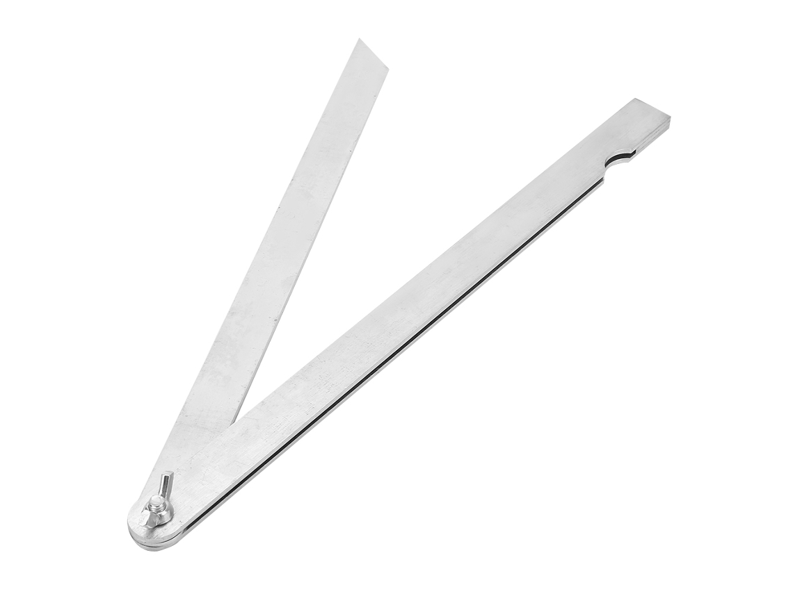 Medidor de Ângulo Universal em Aço Carbono Retrátil para Carpintaria Règua 200mm
