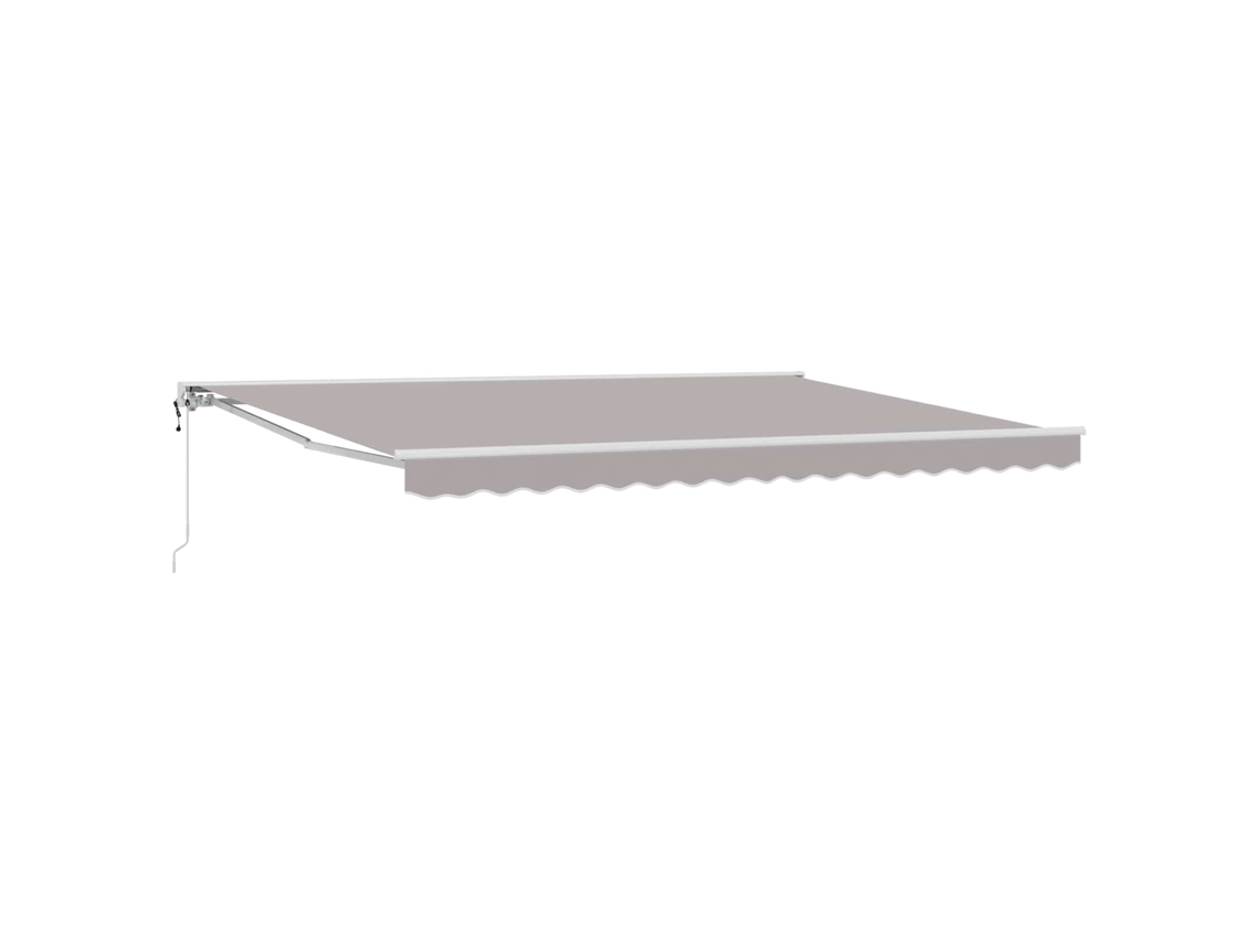 Vidaxl Toldo Retrátil Elétrico Cinzento-claro 4 × 3,5 M
