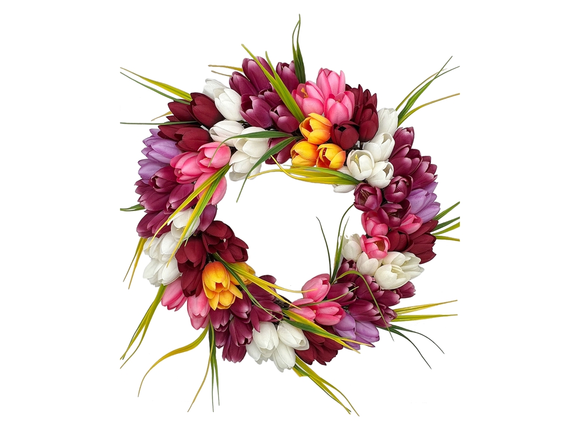 Laxiscreed Guirlanda Tulipa Artificial Multicolor 38cm Para Páscoa E Dia Dos Namorados