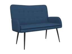 Maison Exclusive - Sofá Para 2 Pessoas Azul 115 X 61 X 87 Cm Tecido