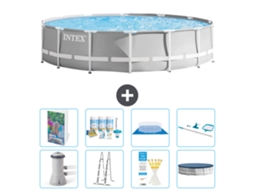 Intex Piscina Prism Frame Redonda - 427x107 Cm - 9-peças S615
