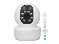 Câmera sem fio wifi visão noturna 2mp 1080p com áudio bidirecional para casa segurança S/MARCA