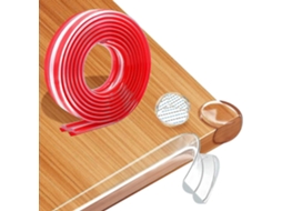 Kit De Proteção De Canto 10mm X 3m Com 4 Faixas De Borda Transparentes Para Segurança Infantil Brilvibera