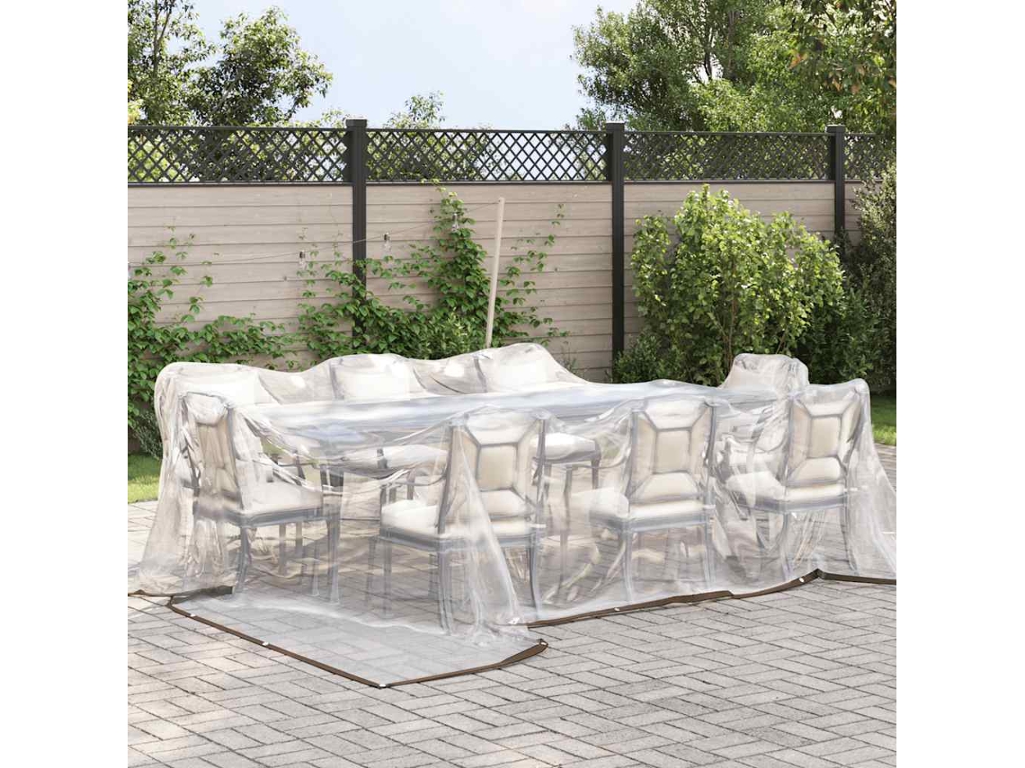 Maison Exclusive - Encerado Transparente Com Ilhós 5x5 M Polietileno