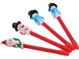 Conjunto De 4 Canetas Em Gel Stobok Com Tema Natalino, Portáteis E