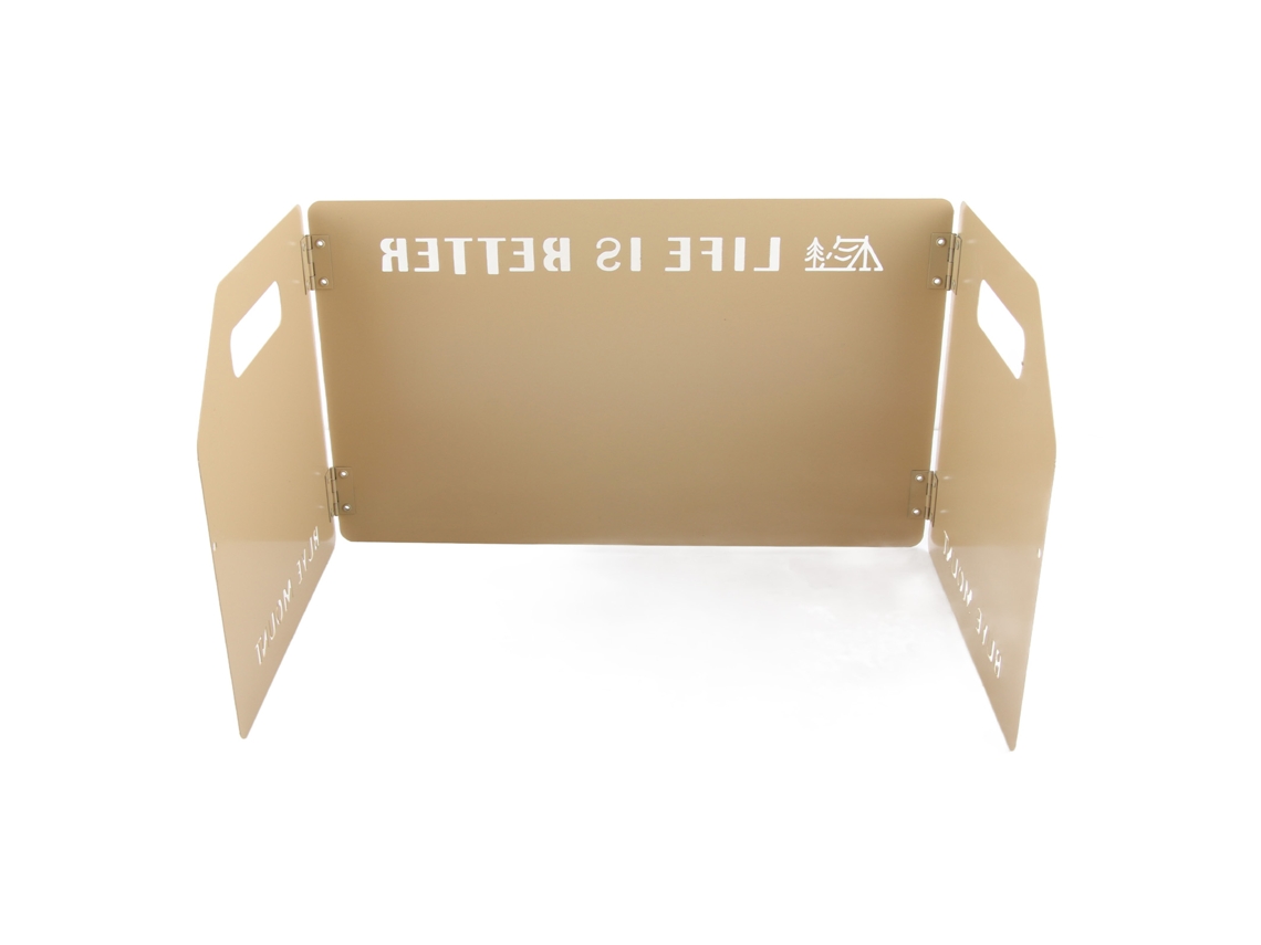 Protector de Vento para Fogão de Camping Plegável Khaki