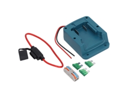 Adaptador De Batería Abs Com Fiação Fácil E Conector De Alimentação Fixo Firmemente Com Fusível De 30a Para Carro Rc Robô 14.4‑20v