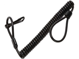 Cordão De Segurança Preto Para Caça - Corda Retrátil Anti-perda (1 Unidade)