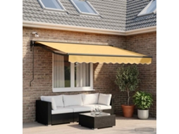 Vidaxl Toldo Retrátil Elétrico Areia 3 X 2,5 M