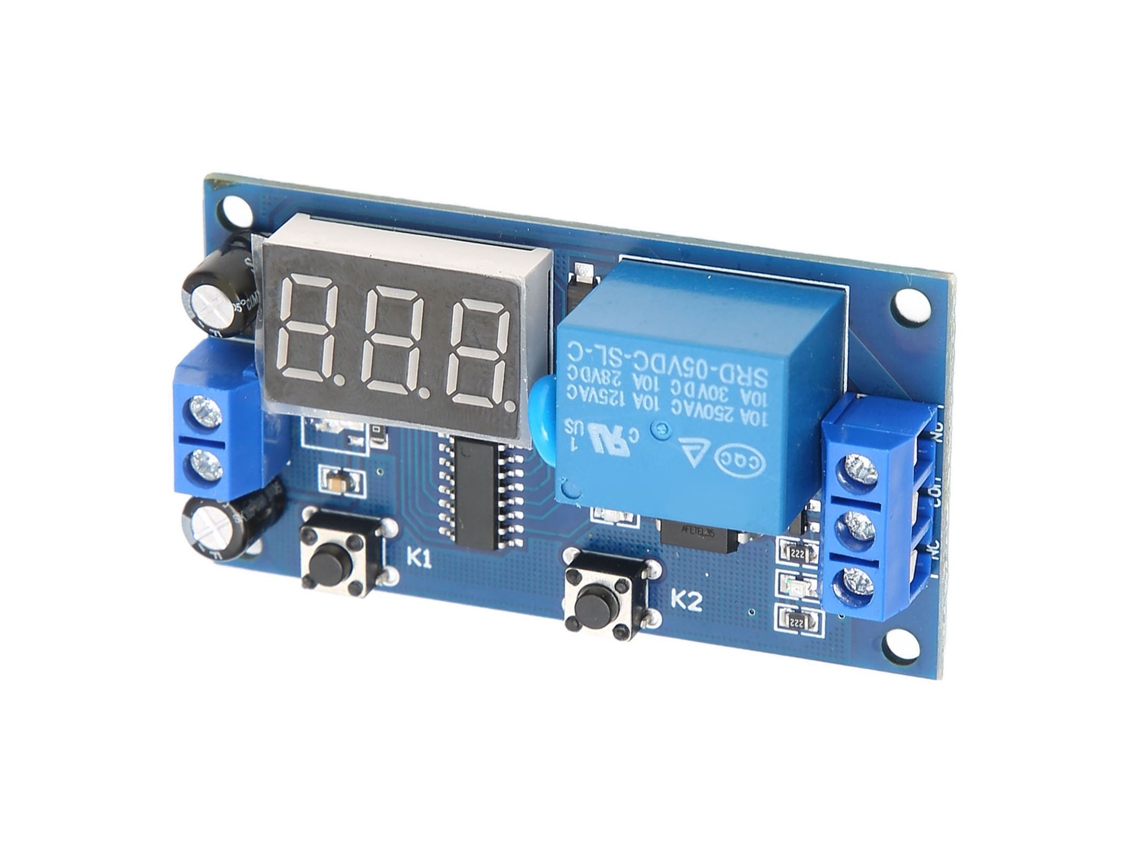Módulo De Tempo De Atraso Do Gatilho: Controle De Chave, Relé E Temporizador Com Display Led Digital Dc 5v
