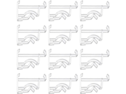 Cabilock Conjunto De 12-presilhas Transparentes Ocultas 5cm Para Cortinas Venezianas, Plástico Durável E Design