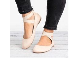 2026 zapatos Planos de Baile Ballet para Mujer Con Correa Cruzada En El Tobillo Y Cremallera