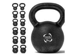 Kettlebell De Ferro Fundido 14kg Body Revolution Peso Para Treino De Força Em Casa E Fitness Ferro Sólido Durável Monstershop