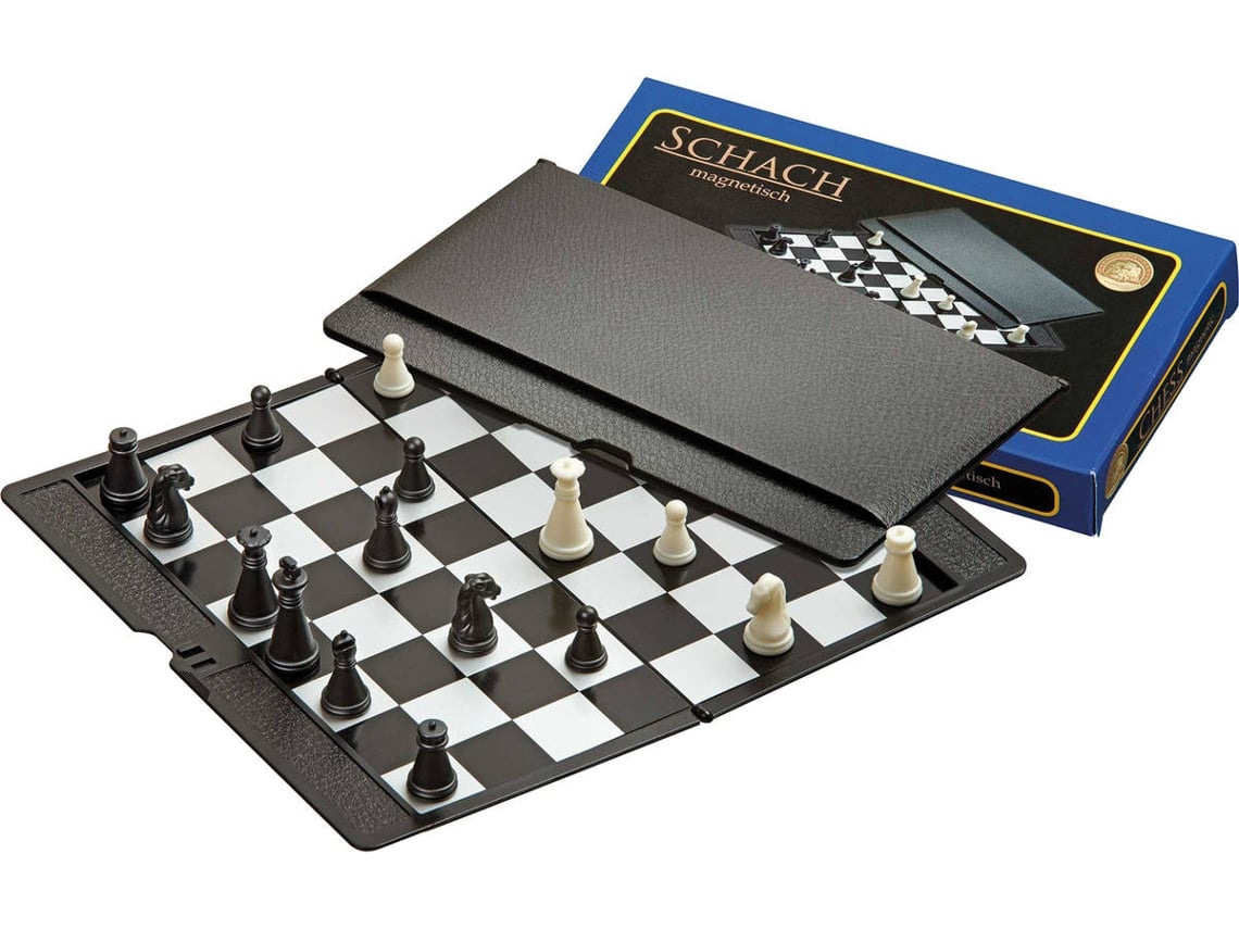 Conjunto de xadrez de viagem Philos caixa magnética