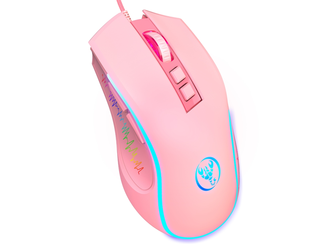 Rato Gaming AGTRUM X100F Rgb 3600Dpi Rosa